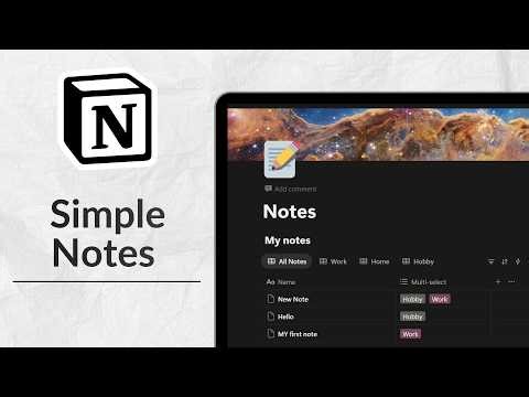 Notion Notes Page Tutorial — Build Your First Notes System
