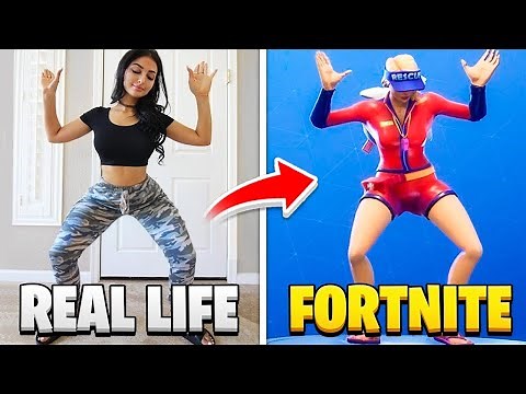 FORTNITE TÄNZE in REAL LIFE die 100% Synchron sind! (Part 2)