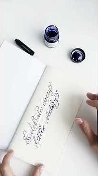 How To: Do Calligraphy With A Fountain Pen With Artsynibs And Manuscript