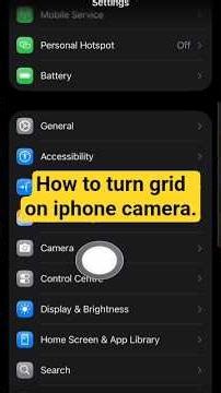 33 how to turn grid on iphone camera. 2025 | 2026 #iphone #iphonesettings #tech