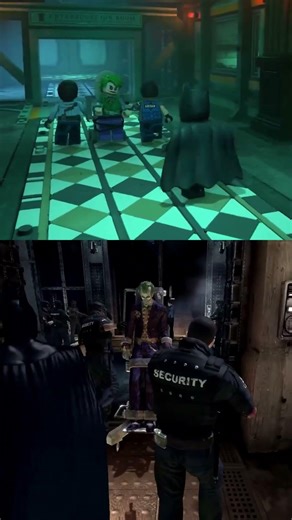 LEGO Batman vs Arkham Asylum comparison #gaming #shorts #legobatman #comparison