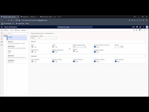 Batch Numbers And Serial Numbers In Dynamics 365
