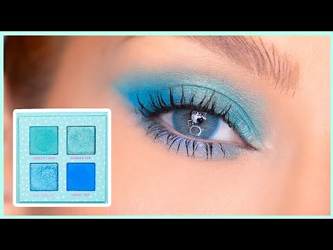 MAQUILLAJE DE OJOS FÁCIL COLOR AZUL