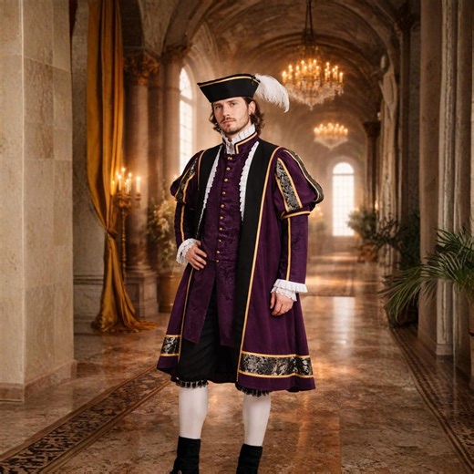 Medieval Stage Wear Tudor King Henry VIII Cosplay Costume - Renaissance Royal Noble Outfit - Etsy