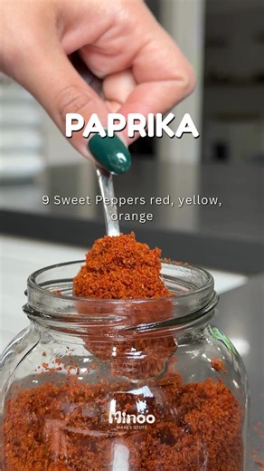 If you’ve got extra bell peppers sitting around, this homemade bell pepper powder is the SIMPLE solution you didn’t know you needed. All it takes is slicing, slow drying, and blending. That’s it. No additives, no fillers, just pure pepper flavor with the prettiest natural color. I love how this turns everyday meals into something a little more special without extra effort. Minoo’s Pro Tip: Make sure the peppers snap cleanly before grinding. Any moisture will stop you from getting that fine powde