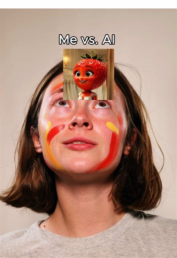 Brainrot SFX Makeup Look: Strawbarina & Moranguete Inspired?