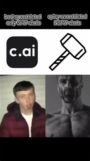 HammerAI has free unlimited NSFW chats! #HammerAI #characterai #fyp