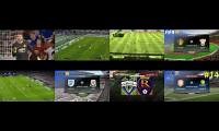 Mix of 8 videos from youtube : football game mashup
