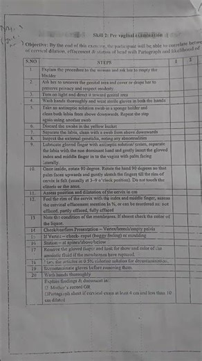 Per vaginal examination (PV examination)///procedures..(OBG)///Gnm 3rd year