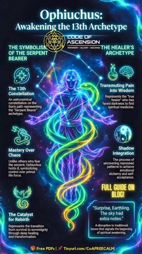 🚀 Ophiuchus = the awakened healer archetype 🐍👁️⚡