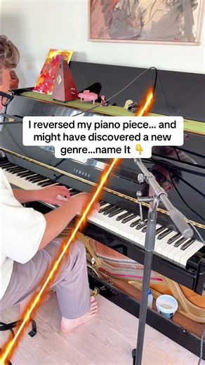 I reversed my piano piece… and might have discovered a new genre…name It 👇 #piano #shorts