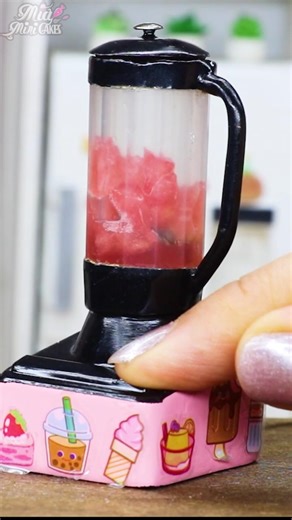 Tiny Watermelon Juice ASMR 🍉| Real Mini Kitchen