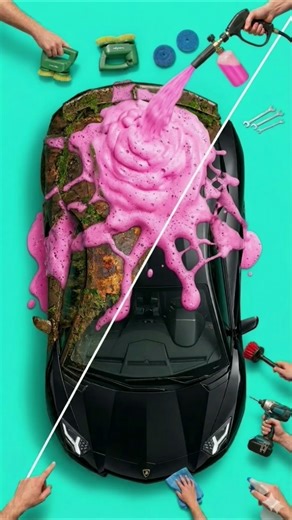 [‎lamborghini aventador svj] Rusted Model Restoration Satisfying Rust removal #restoration