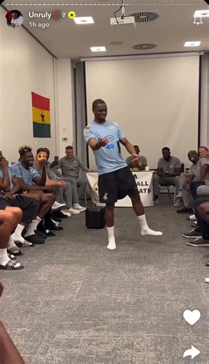 Black Stars new defender Marvin Senaya's initiation dance