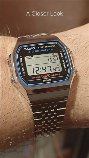 Casio ABL-100WE-1ADF Vintage Digital Watch with Step Counter #casio #casiowatch #casiovintage
