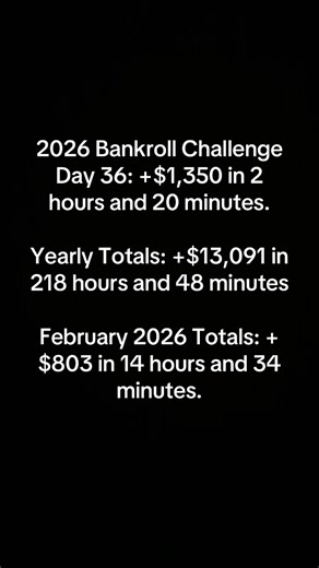 2026 Bankroll Challenge Day 36 #fyp #poker #gambling #wpt
