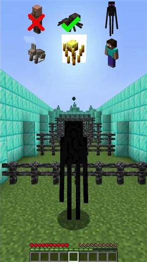 Minecraft Mob Long Jump Fail 💀 #minecraft #minecraftshorts