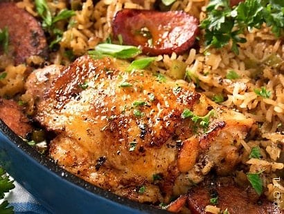 One Pot Chicken and Dirty Rice