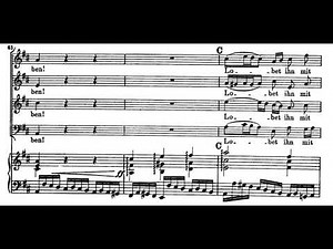 Singet dem Herrn ein neues Lied (BWV 190- J.S. Bach) Score Animation