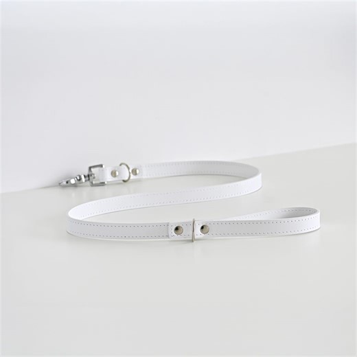 White Leather Wedding Dog Leash, Formal Lead for Ring Bearer, Elegant Pet Accessory, Bridal Dog Walking Strap, Luxury Ceremony Gift for Pets - Etsy