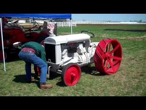 Starting a 1919 Fordson tractor.