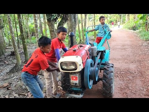 How to see amazing power tailer machine start | Excellent diesel machine start video /