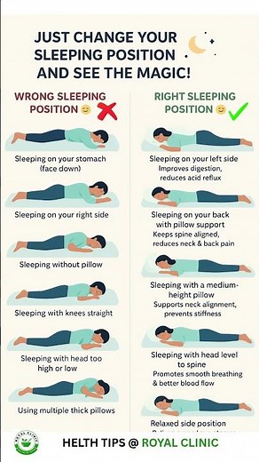 🌙CHANGE YOUR SLEEPING POSITION AND SEE THE MAGIC! #sleepingpositions #healthtips #shortsfeed