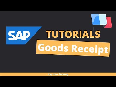 SAP MIGO - Comment effectuer une good receipt?