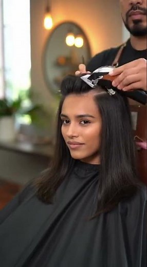 Beautiful girl headshave