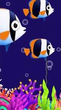 Calming Undersea Animation, Soothing fishes, Baby sleep music #babysleepmusic #fishlullaby #10