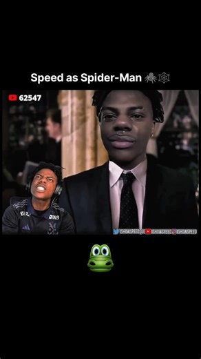 in2reels on Instagram: "What if speed became spider man ☠️ a hilarious and creative moment from ishowspeed’s livestream where he reacted to a fan made edit showing him as a character inside a spiderman movie instantly had the entire internet laughing and amazed at how realistic and funny the edit was. speed’s reaction was pure gold as he jumped between shock excitement and disbelief saying things like “bro ain’t no way i’m in spiderman” while pointing at the screen and laughing non stop as the c