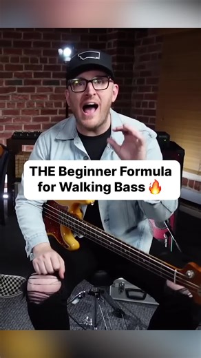 Here's a really easy way to get started on Walking Bass lines! Basic Formula: 3 Chords tones 1 chromatic passing tone. Already know this or want to dig even deeper? Our Jazz Accelerator is currently open, for the very last time in this form and at this price! Link in bio to learn more! | ScottsBassLessons.com