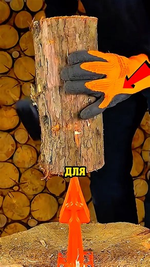🪵🔥 Ultimate Log Splitting Hack!#shorts#tricks