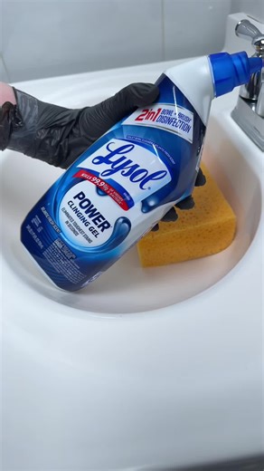 Lysol Power Clinging Gel Deep Cleaning ASMR
