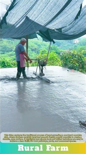Rural Infrastructure: Hand-Screeding a Courtyard Slab