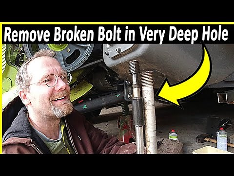 How to remove a broken bolt in a deep hole | remove broken bolt in recessed hole