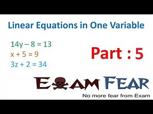 Reducing Linear Equations in Linear Form (Method 2) Video Lecture | Advance Learner Course: Mathematics (Maths) Class 7