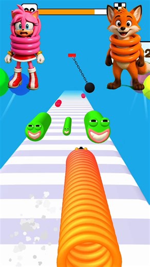 Don’t Blink… It Keeps Growing! 👀 #slitherrunner #funny #viral #shorts