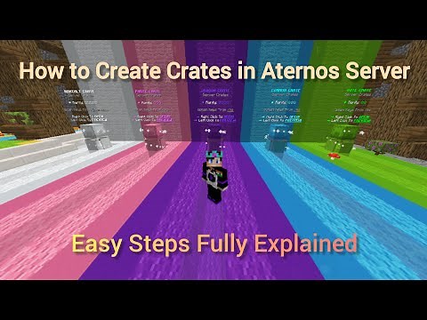 💯💯 How to Create crates in aternos server in minecraft | Easy Steps | All versions |
