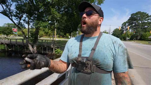 Magnet Fishing For Lost Treasures With My Giant Magnet