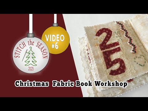 New Christmas Fabric Projects - Part-6 | Stitch the Season 2025 | Christmas Fabric Bookmark