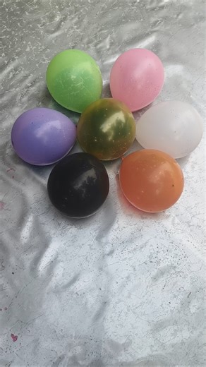 When Color Balloons Burst 🌈💦 | Super Satisfying Balloon Pop #Shorts #balloon