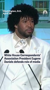 Eugene Daniels defends media at the White House correspondents' dinner. | NBC News