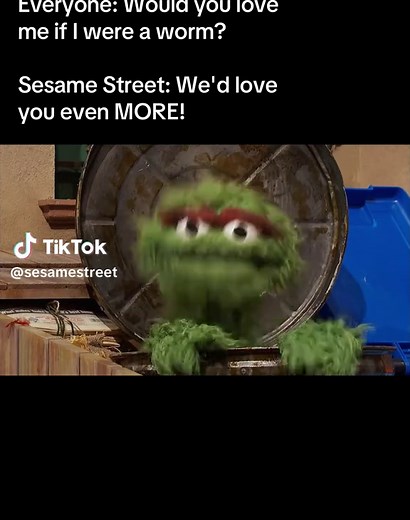 Happy Valentine's Day, Slimey Worm on Sesame Street!