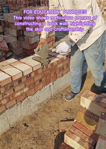 The Art of Bricklaying #shorts #bricklaying #masonry #construction #building #craftsmanship #diy