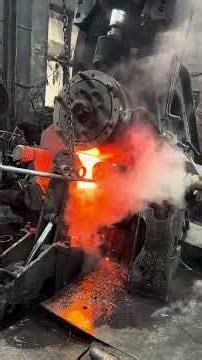 Inside the forging factory Perfect Coordination! Workers Flatten Red-Hot Steel Together #forging