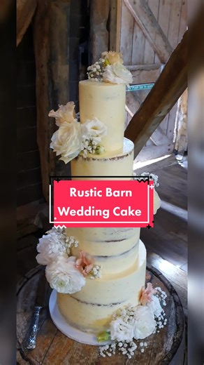 Rustic Barn Cake Decorating for Weddings