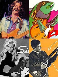 Groovy vintage ads for classic guitars
