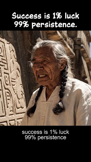 Success is 1% luck and 99% persistence | Road to Success