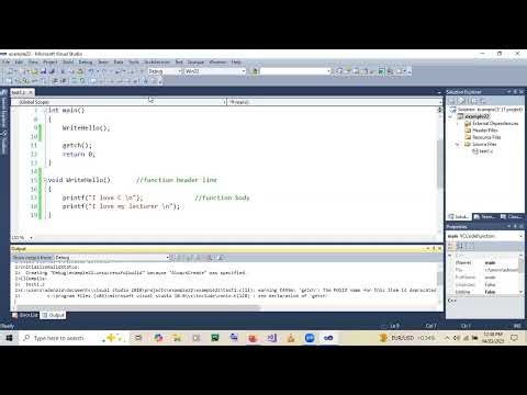 Functions and pointers in C | Practical class